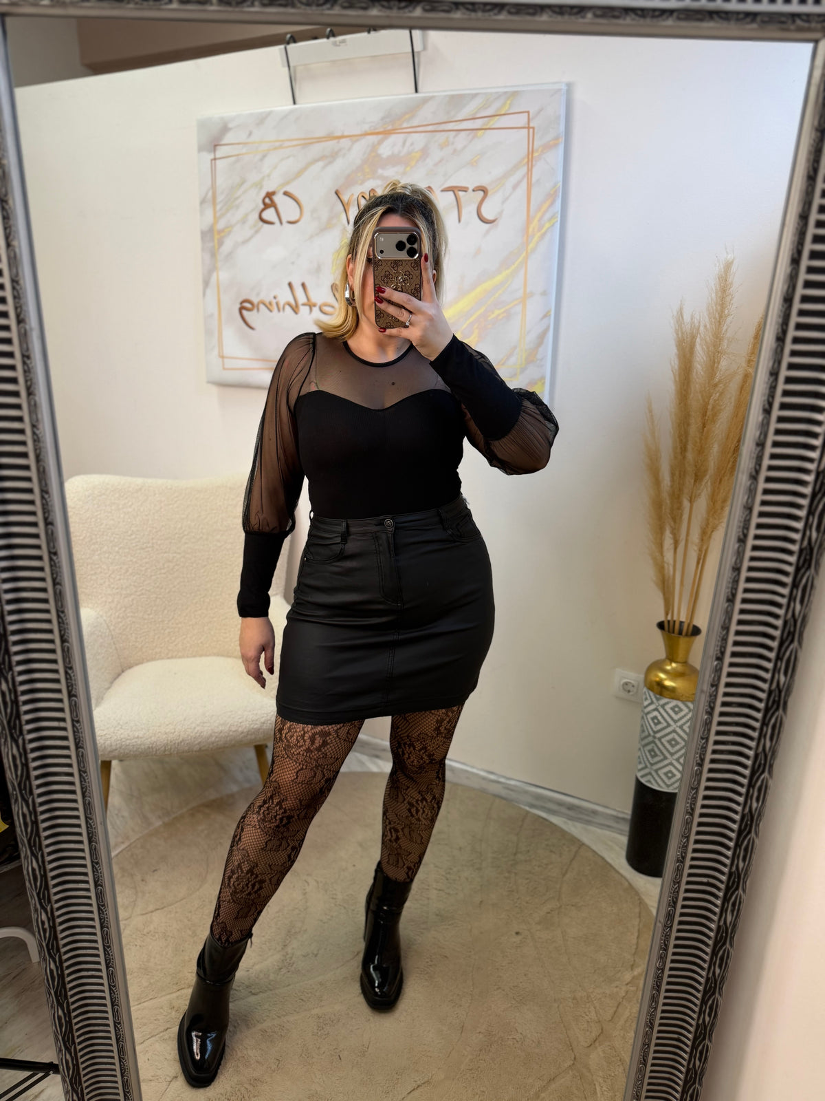 Eco Leather Skirt
