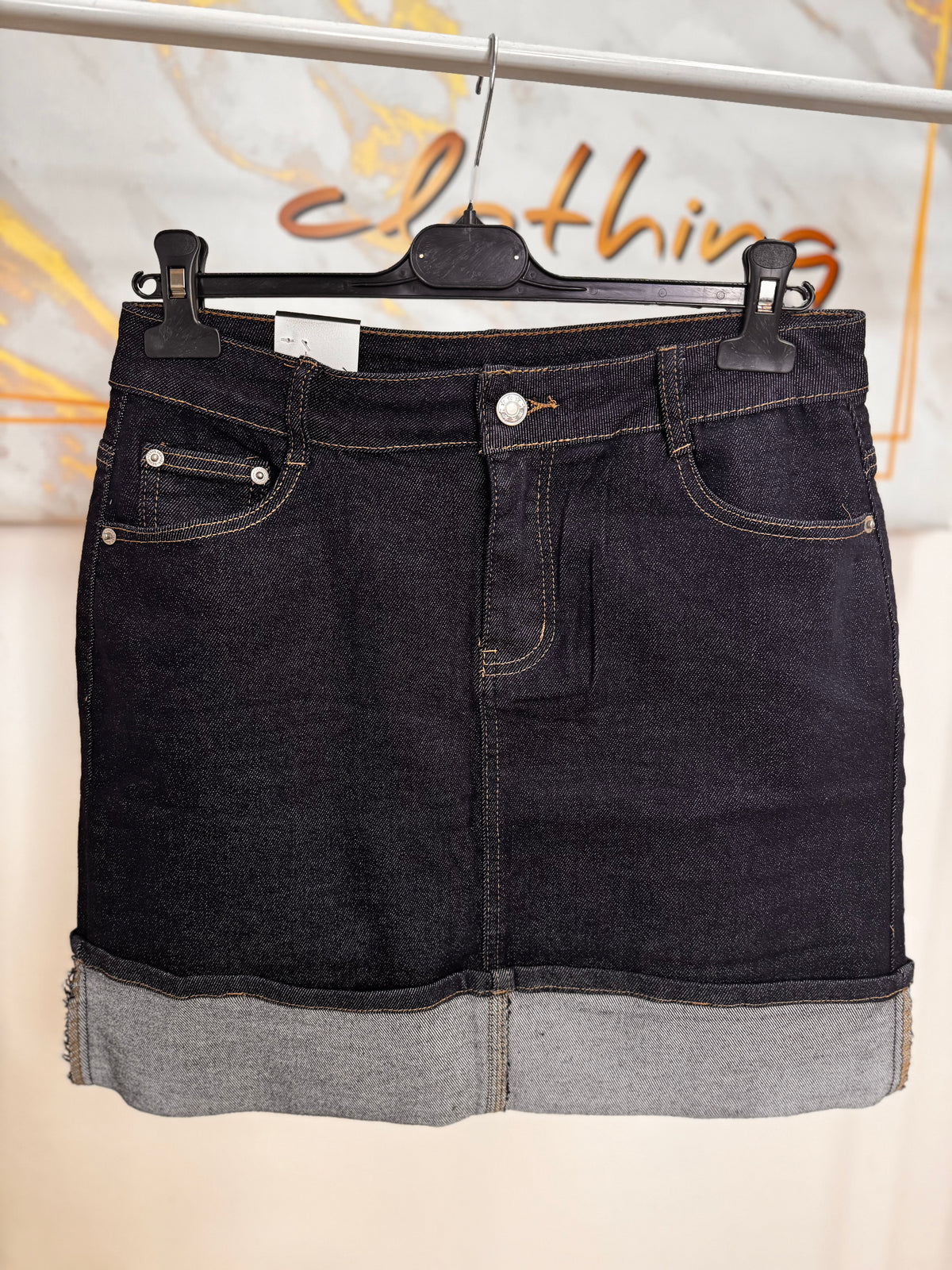 Mini Jean Skirt