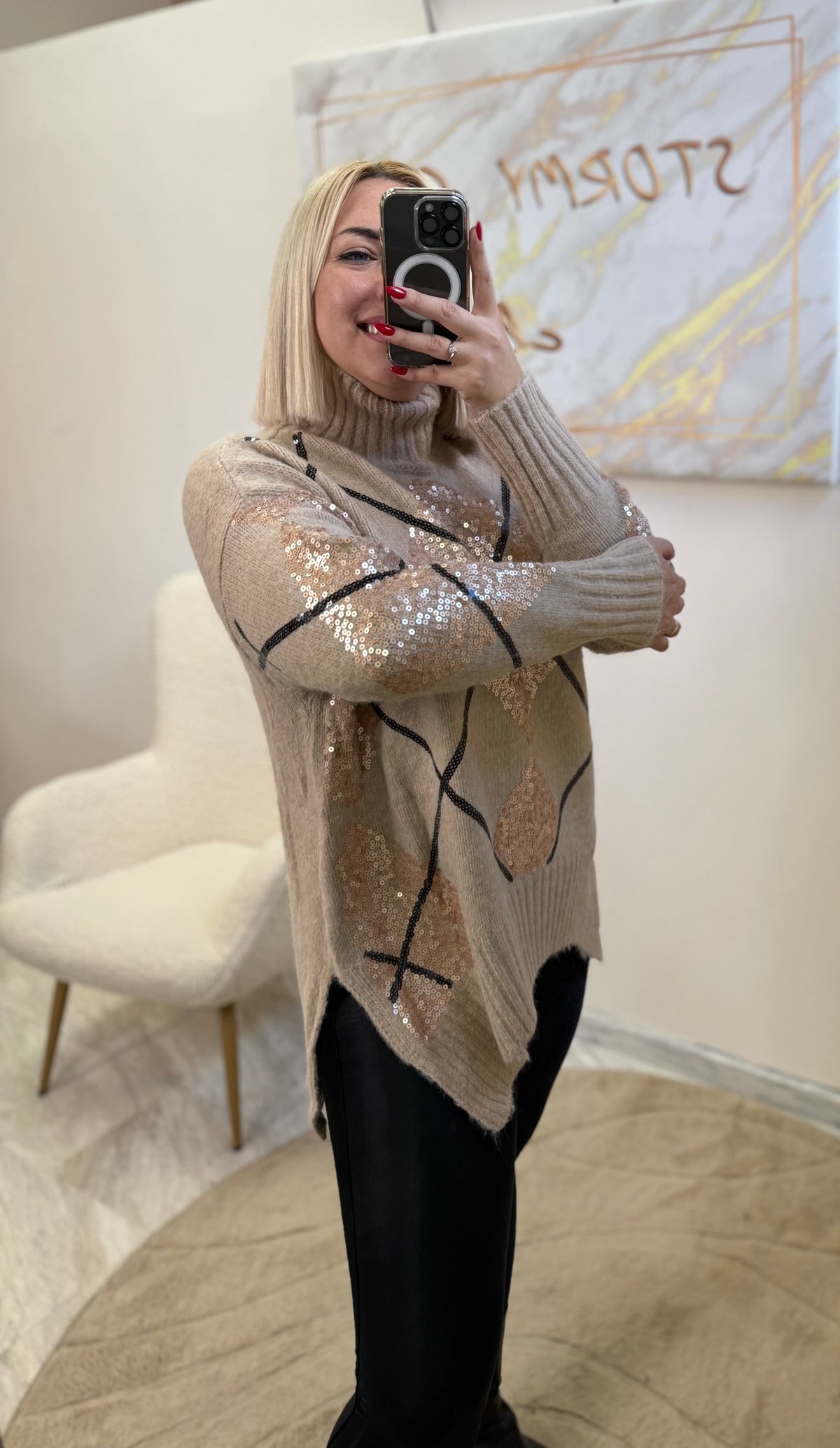 Luxury knit beige