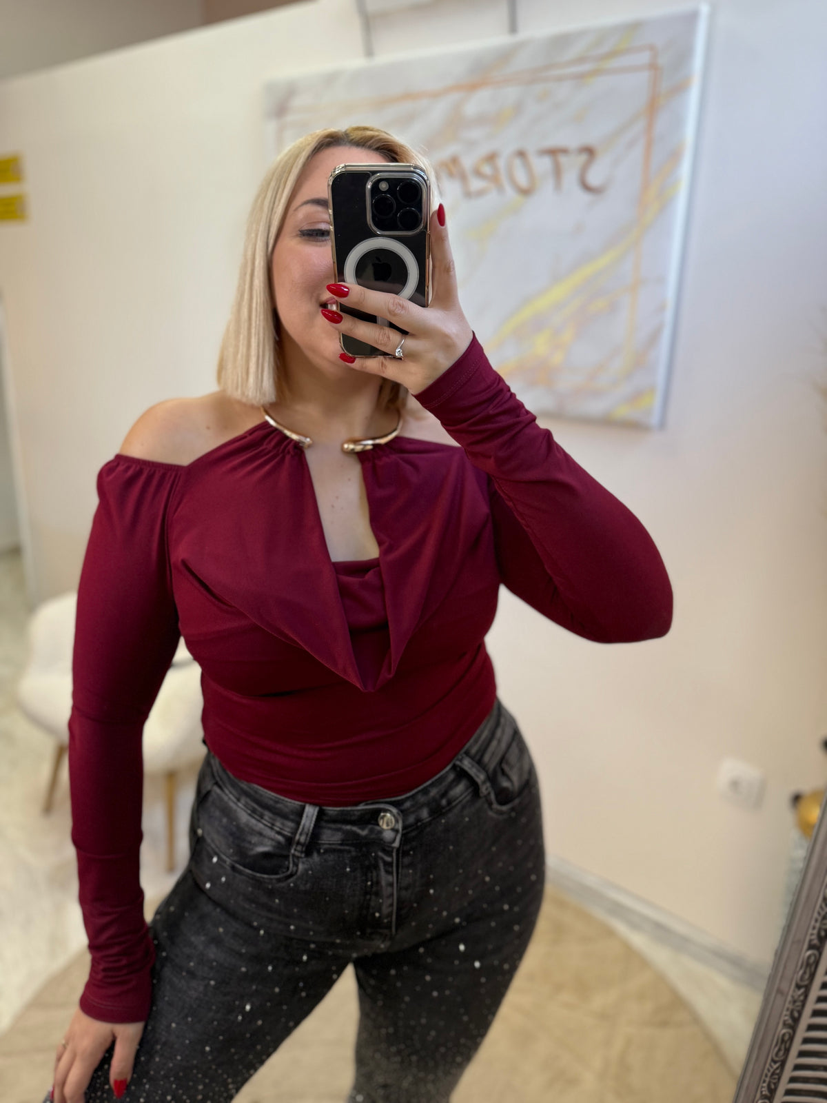 Gold Necklace Shirt