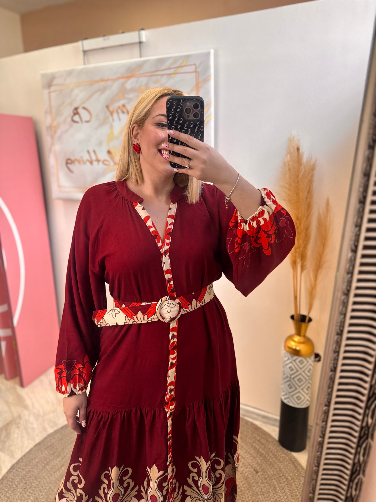 Mariana Semizie Red Dress