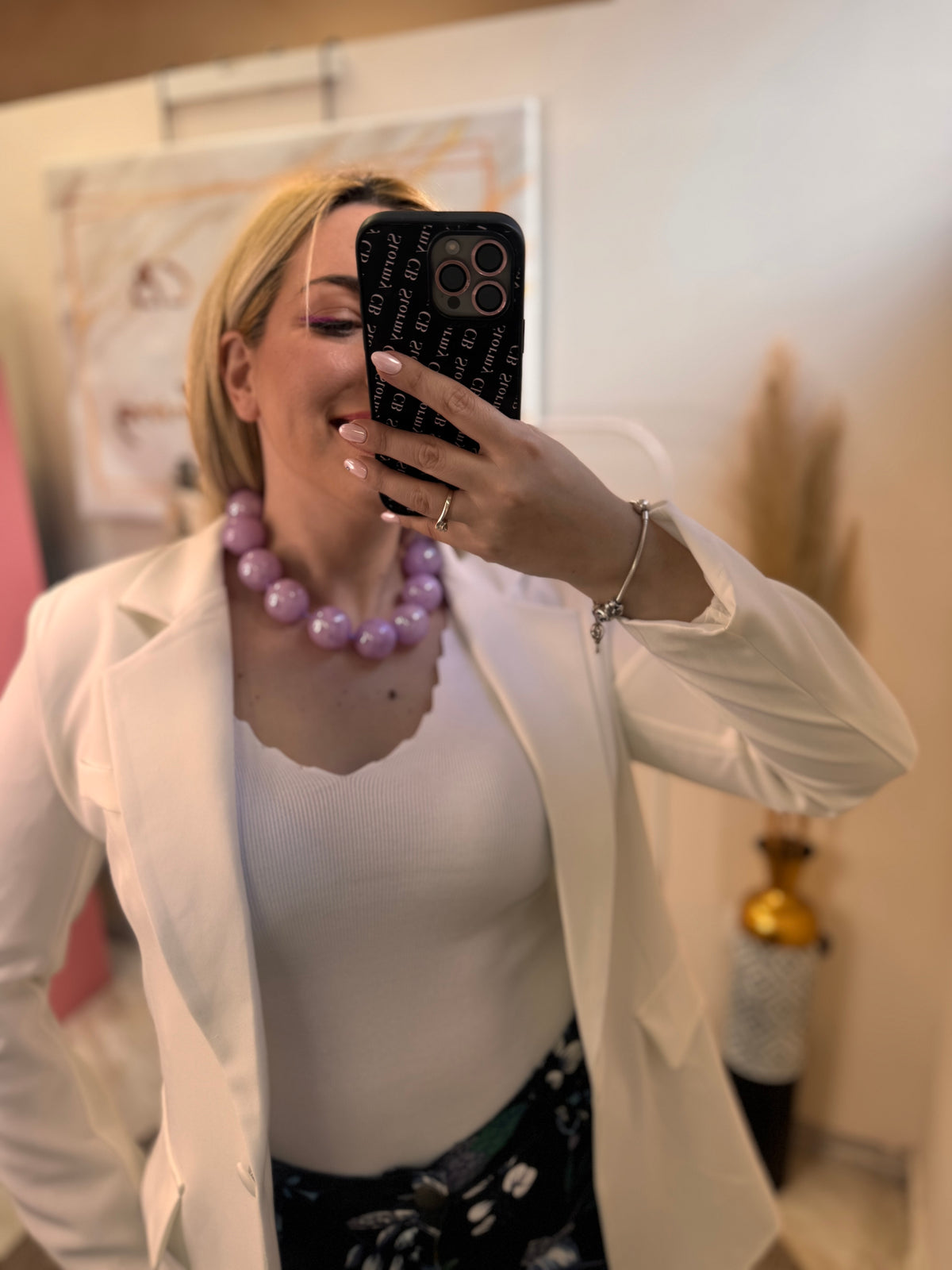 Ball Necklace-Lilac