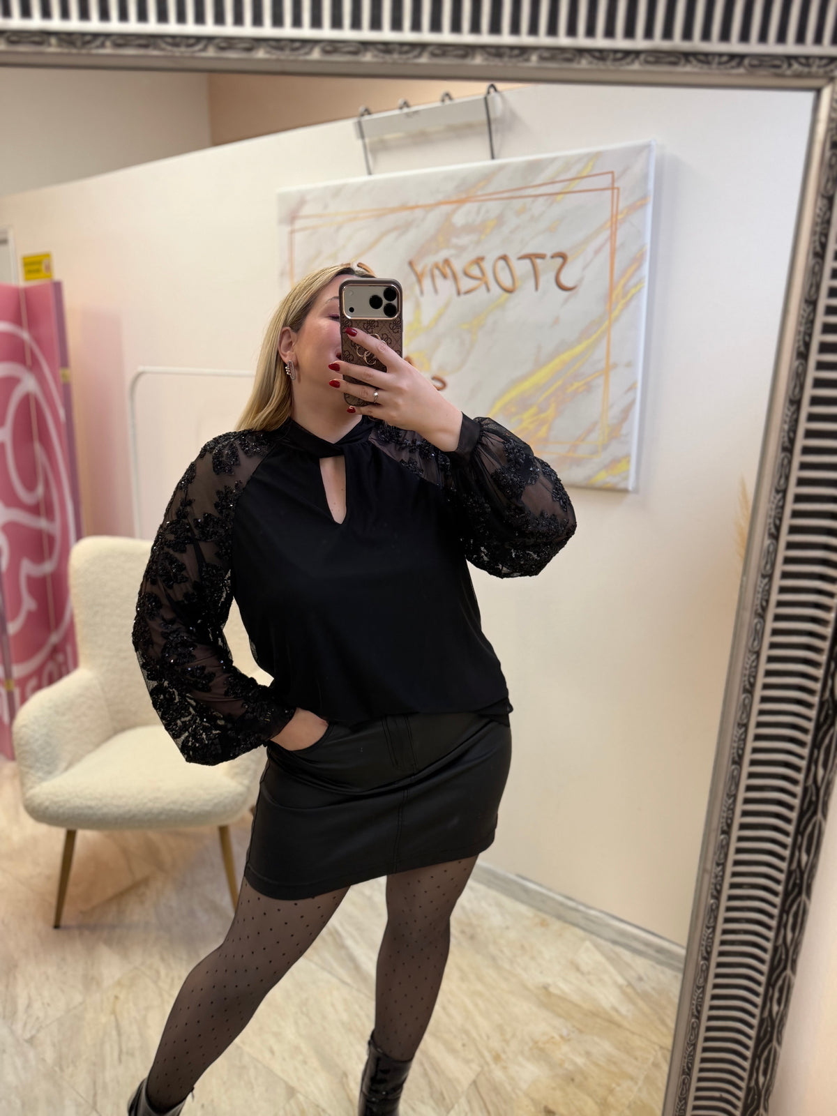 Eco Leather Skirt