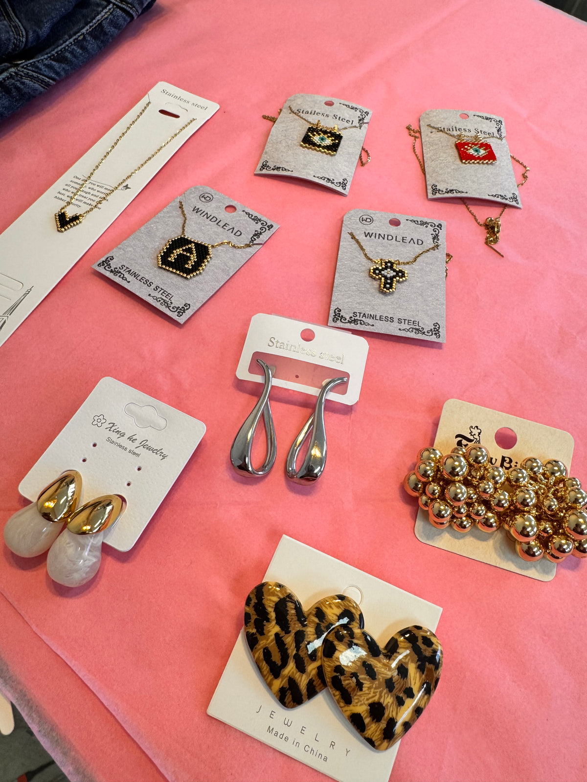 Leopard Heart Earrings