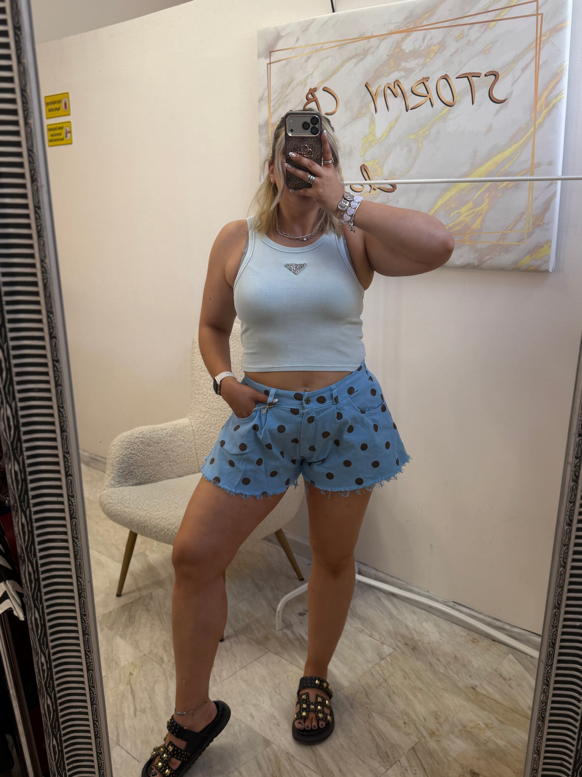 Polka dots shorts