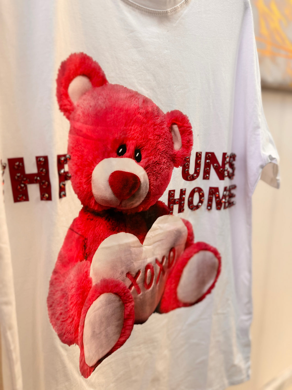 Pink Strass Bear T-shirt
