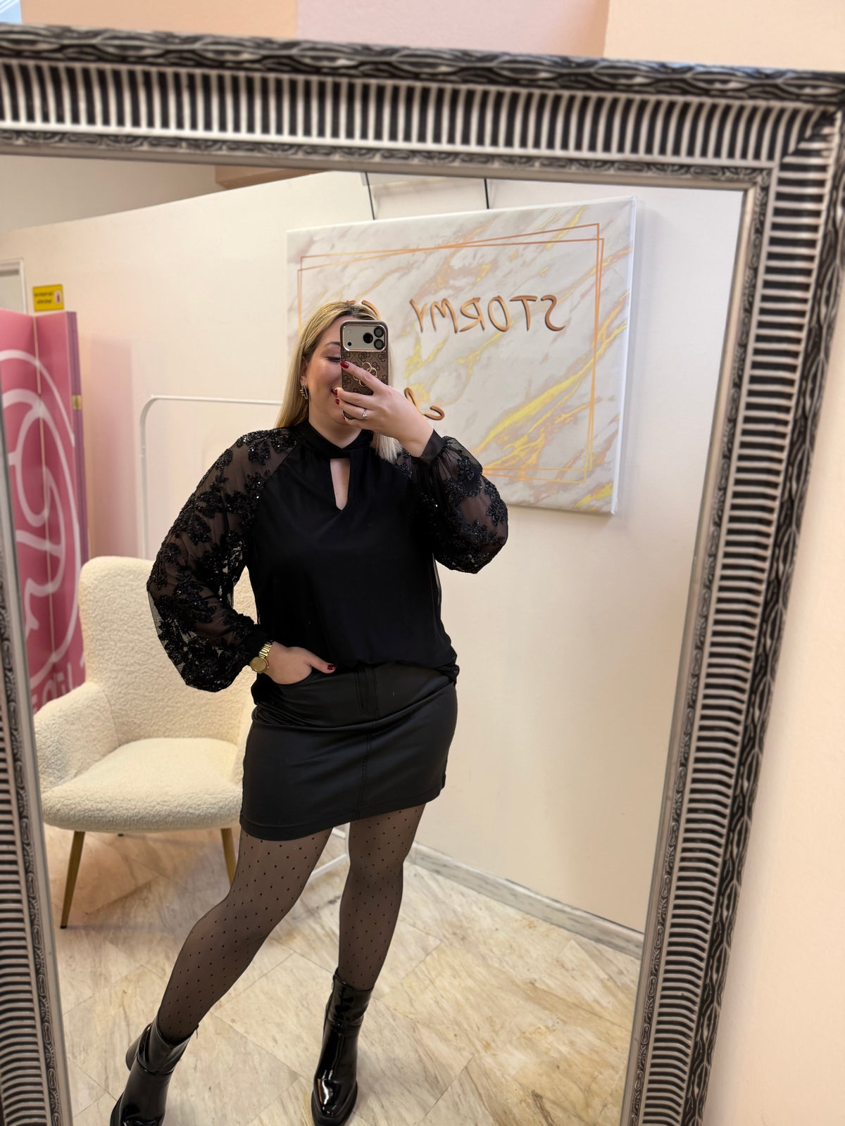 Eco Leather Skirt